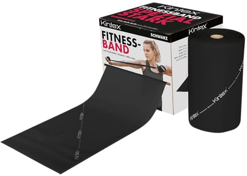 Kintex Fitnessband Bulk Rolle 25 m Widerstandsband für Training und Sport | 100 % Latex, individuell zuschneidbar – ideal für Physiotherapie, Fitnessstudios, Rehasport und funktionelles Training