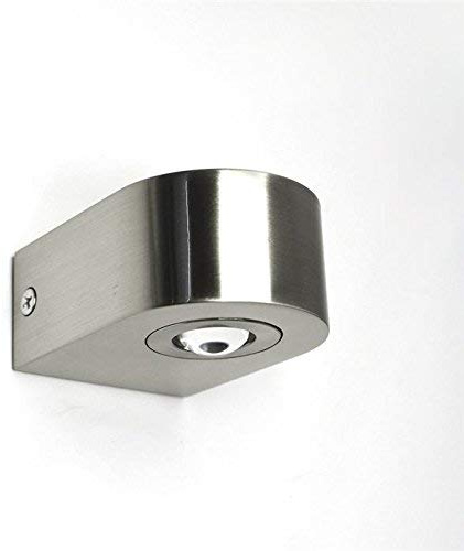 Lampenlux LED Wandlampe Ramses Spiegelleuchte Bilderlampe Silber Badleuchte Alu Wandleuchte