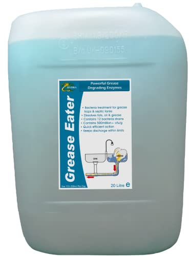 Hydra Grease Eater - Grease Trap Enzyme Cleaner & Degreaser | Heavy Duty Cleaning Product & Degreasing Enzyme for Kitchens & Sinks | 20 L