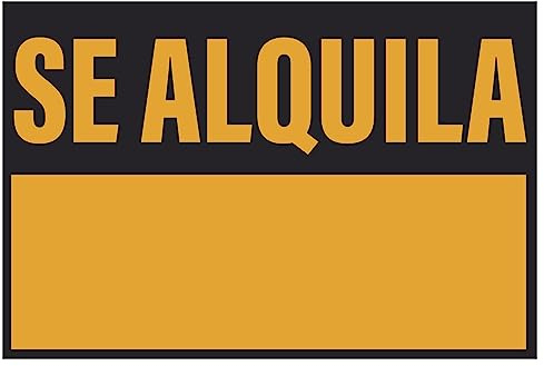 Wurko - Cartel Se Alquila 70 x 50 cm