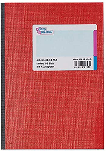 König & Ebhardt König und Ebhardt König & Ebhardt 8618752 Geschäftsbuch / Kladde (A5, kariert, 96 Register)