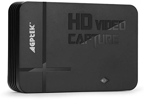 1080P Game Video Capture Card with HDMI and YpbPr Input, Mic-in Video Recorder Compatible with Xbox 360/One/ PS3 /PS4 etc