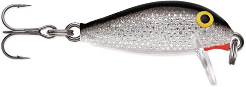 Rapala - Leurre de Pêche Countdown Construction Balsa - Leurre Eau Douce Coulant - Profondeur de Nage 0,3-0,9m - Taille 2,5cm / 2,7g - Fabriqué en Estonie - Silver