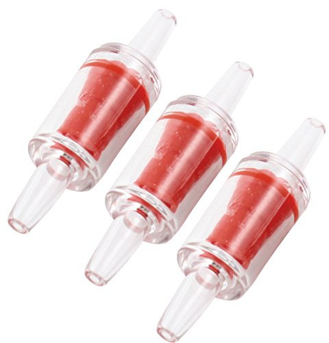 Sourcingmap Aquarium Tank Air Pump Co2 Diffuser Clear One Way Check Valves 3 Pcs