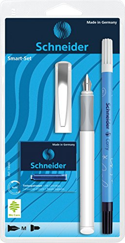 Schneider Smart Set Stift, 1x Smart Pen weiß, 6 TP blau, 1 x Corry