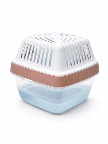 HUMYDRY – Premium-Luftentfeuchter 450 g mit Auslaufschutz + 1 Nachfüllpackung à 450 g – ohne Strom – reguliert Feuchtigkeit und Gerüche in mittelgroßen Räumen – bis zu 15 m² – Rosa