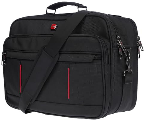 Christian Wippermann Hochwertige Flugbegleiter Arbeitstasche Herrentasche Bordcase Trolley XL Kreuz Querformat