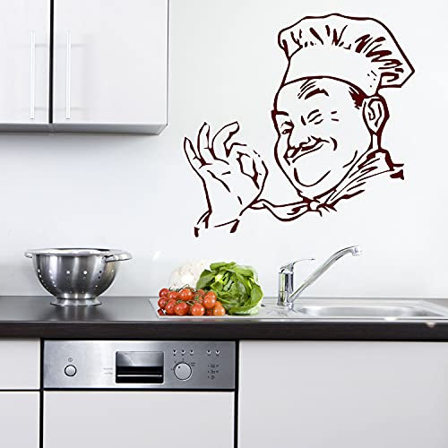 Sunnywall Gourmet Koch Küchenchef Küche Saucier Wandtattoo Design Größe: Größe 2 (Nr. 27)