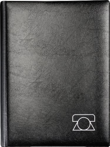 BRUNNEN 106434090 Telefonringbuch/-mappe (A5, 18 x 23,5 cm, 26-teilig) schwarz