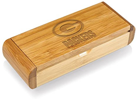 Picnic Time NFL Elan – Deluxe de Camarero sacacorchos en Caja de Regalo de bambú, Unisex, 868-00-505-123-2, bambú, Talla única