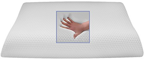 Viscoelastisches Kopfkissen Visco Nackenkissen Visko Nackenstützkissen viskoelastisches Wellenkissen 80 x 40 x 11 cm mit Noppen Memory Foam Schaum Schlafkissen softes weiches Kissen
