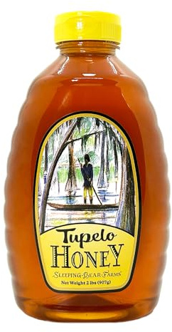 Tupelo Honey 32oz - 2 pound -Two pound Jar- from Sleeping Bear Farms Beekeepers in the Florida Apalachicola River Basin