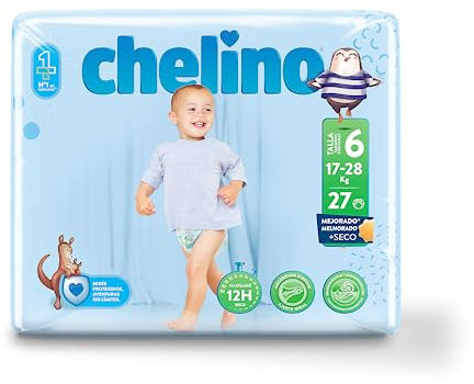 Indas Chelino Fashion & Love Windeln XL, Gr. 6 (17-28 kg), 27 Stück