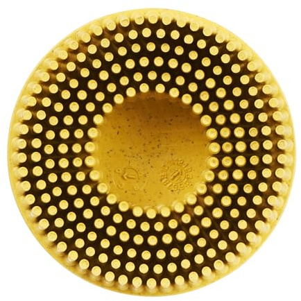 Disco Bristle Scotch-Brite Roloc RD-ZB, 50 mm x 15.8 mm, P80, giallo | 10 pezzi