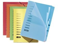 PAGNA Ordnungsmappe, DIN A4, aus PP, 6 F„cher, sortiert