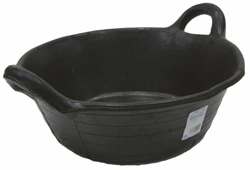 Salvador Escoda | Espuerta de Goma con 2 Asas 12 L | Ø Boca 39 cm, Base 28 cm, Altura 23 cm | Resistente y Versátil | MERCATOOLS