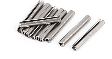 sourcing map M2 x 16 mm, 304 Edelstahl, zwei getrennte Spring Roll Spannstifte 10 Stück de