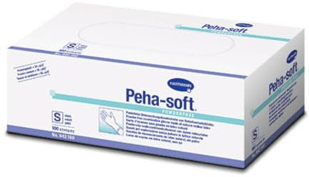 Hartmann 100 Stück Puderfreie Latexhandschuhe Gr. M, Weiß