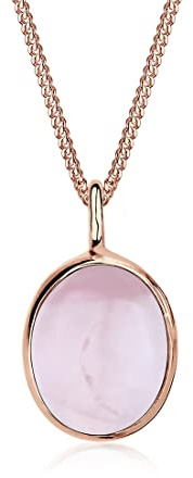 Elli Halskette Damen Edelstein Anhänger mit Malachit 925 Silber