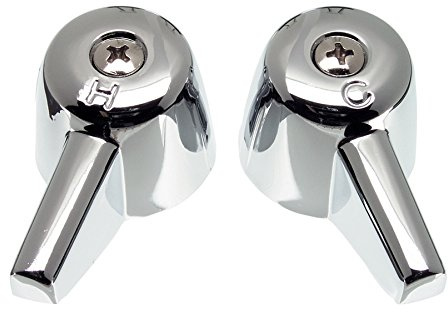 Danco 80401 C12H Canopy Lever Handle, for Use with Bathroom and Kitchen Sink Central Faucets, 1-3/8 in Dia, Chrome, 1 H x 1-3/8 Base