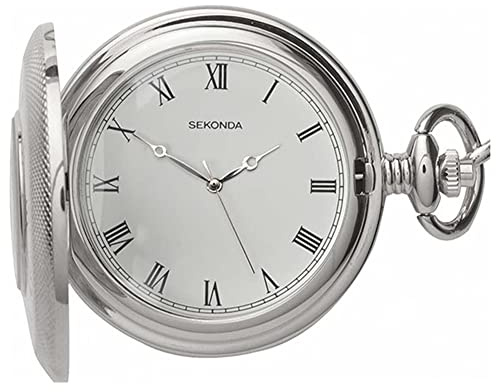 Sekonda damkvartsur med vit urtavla analog display och silver rostfritt stålarmband 3468.3, Vit/Silver, Armband