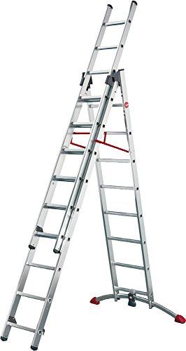Hailo Combination Ladder 2x9 and 1x8 Sprossen