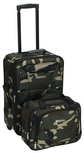 Rockland Ensemble de valises Droites Souples Tendance, Camouflage, 2-Piece Set (14/19), Sac à Dos Enfant