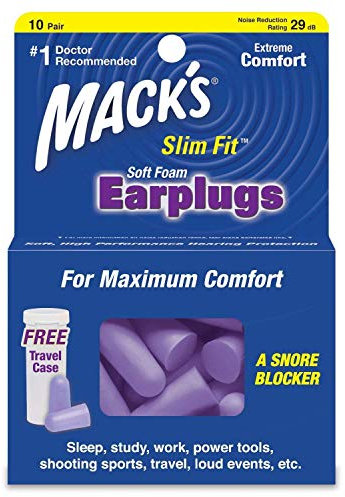 Macks Slimfit Soft Foam Earplugs 10 Pair