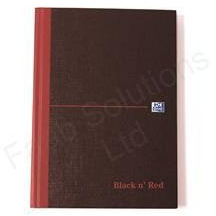 Black n Red Réf H67197 Lot de 5 cahiers reliés 90 g/m² lignés Indexés A-Z 192 pages A5