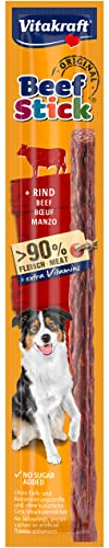 Vitakraft Beef Stick Rind, Hundeleckerli, Fleischstick vom Rind, Hunde Trainingsleckerli, ohne Zusatz von Zucker (1x 12g)