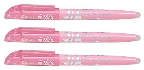 PILOT Frixion Light Pastellpink 3er-Set