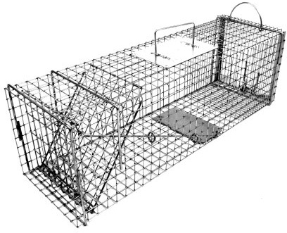 Tomahawk Live Trap - Model 606.3 - Original Series Rigid Live Trap with one Trap Door and Easy Release Door - 30x9x9 Extra Long for Cat, Rabbit, Skunk Sized Animals