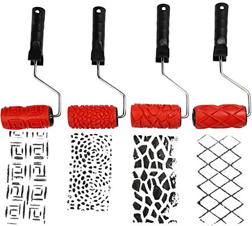 Musterroller, 10466 Breite: 10 cm, 4 Roller mit verschiedenen Profiloberflächen