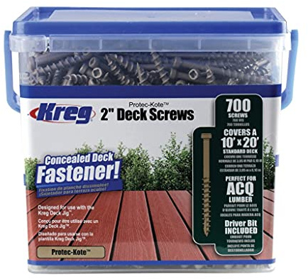 Vis terrasse KREG Protec-Kote - L.51 mm - 700 pièces - SDK-C2W-700