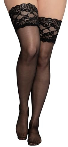 Ulla Popken, Damen, große Größen, Halterloser Strumpf