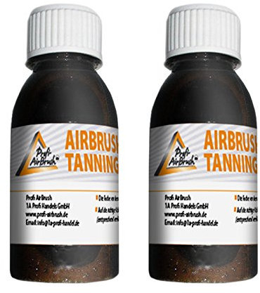 SPRAY TAN AIRBRUSH LOTION AUTOBRONZANTE 100 ml chacune (Crème Autobronzante Spray Lotion Mousse Autobronzante Gel Autobronzant Lait Autobronzant) (Lotion Lot de 2)