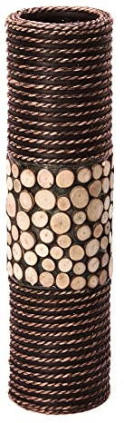 Hosley's Natural Cylinder Tall Floor Vase 20 High. Ideal Gift for Floral Arrangements Weddings, Home, Nautical Party, Spa, Meditation, Nautical/Natural Home Decor, Spa, Reiki O6