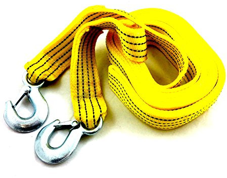 PRO QUALITY 3.5M Tow Towing Pull Rope Strap Cable Heavy Duty Garage 5 Tons Car Van Vehicle Car Recovery Tool