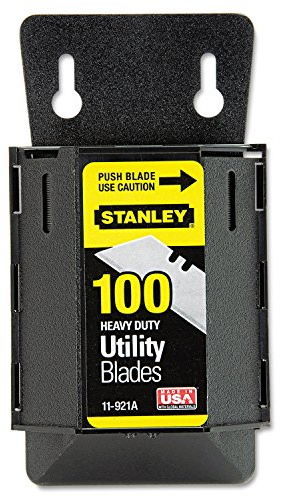 Stanley 11921A Wall Mount Utility Knife Blade Dispenser w/Blades, 100/Pack