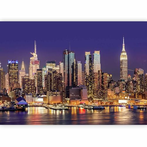 Fotomurali 250x175 cm - 3 colori da scegliere - Carta da parati sulla fliselina - Hit - Carta da parati in TNT - Quadri murali XXL Stadt City New York Manhattan Hochhaus Architektur d-B-0060-a-b