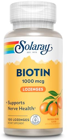 Solaray Biotin 1000mg | Biotina | Naranja | 100 Sublinguales