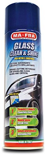 Mafra Glass Clean & Shine - Nettoyage Rapide des vitres de Voiture, 500 ml