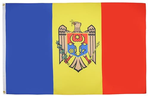 BANDIERA MOLDAVIA 150x90cm - GRAN BANDIERA MOLDAVA 90 x 150 cm Poliestere leggero - Bandiere - AZ FLAG