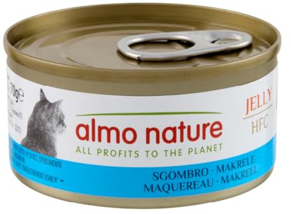 Almo Nature HFC Jelly Katzenfutter nass - Makrele 24er Pack (24 x 70g)