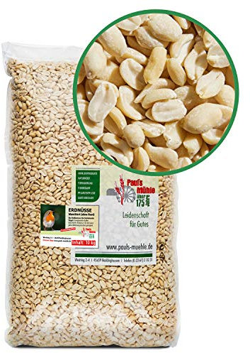 Paul´s Mühle Erdnüsse Weiss, Erdnusskerne blanchiert ohne Haut, 10 kg