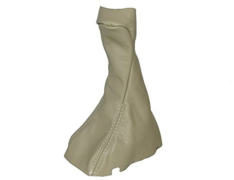 The Tuning-Shop Ltd for Mercedes W211 E-Class 2003-06 Automatic Gear Gaiter and Cover for Gear Knob Beige Leather