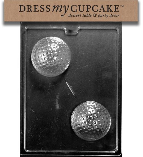 Dress My Cupcake DMCS112 Chocolate Candy Mold, Large Golf Ball