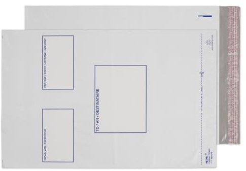 Blake Blake Purely Packaging Polyäthylen-Briefumschlag mit Anschriftsfeldern, Haftklebung mit Abziehstreifen