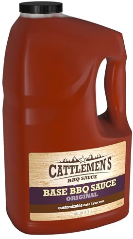 Cattlemen's Original Base BBQ Sauce, 1 gal - One Gallon Container Customizable Barbecue Sauce Base for Chefs, Ideal for Ribs, Briskets, Sauces for Salads, Seafood and More