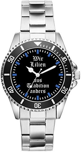 KIESENBERG Darmstadt Fußball Fan Uhr - Sportliche Armbanduhr im Fan-Design Stilvolle Herren- & Damen-Uhr mit Motiv *Wir Lilien - aus Tradition Anders* – Geschenkidee für Fußballfans - 2262